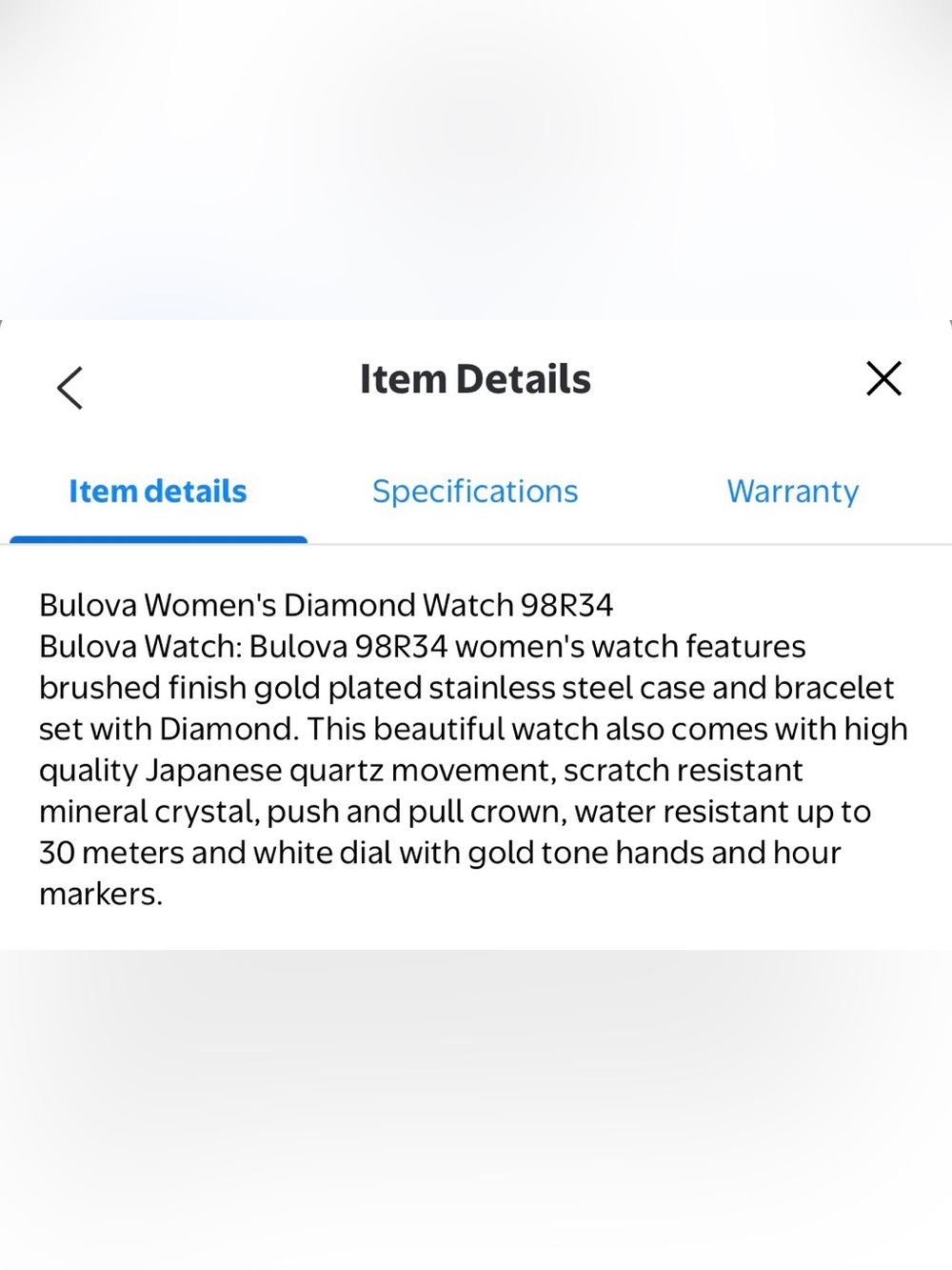 Bulova Women's Gold and White Diamond-Accent Bracelet Watch - Picture 7 of 10